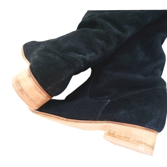 𝅺CHARLES by Charles David Black Sued Boots - Picture 2 of 8